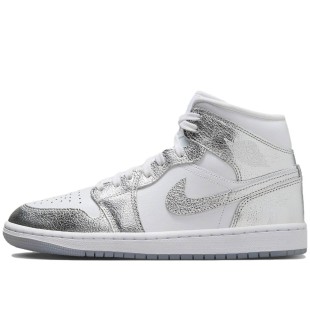 Air Jordan 1 Mid SE Metallic Silver