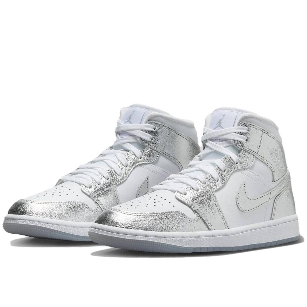 Air Jordan 1 Mid SE Metallic Silver