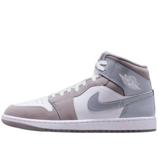 Air Jordan 1 Mid SE White Medium Grey Cool Grey