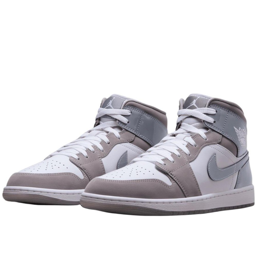 Air Jordan 1 Mid SE White Medium Grey Cool Grey