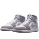 Air Jordan 1 Mid SE White Medium Grey Cool Grey