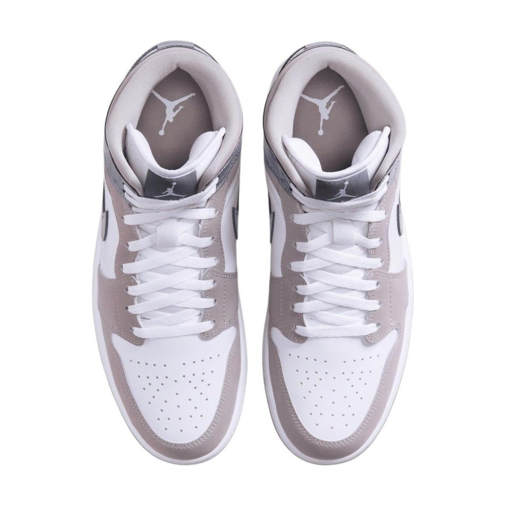 Air Jordan 1 Mid SE White Medium Grey Cool Grey