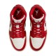 Air Jordan 1 Mid SE Red Cracked Leather