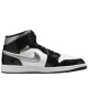 Air Jordan 1 Mid SE Patent Black White Metallic Silver Metallic Gold