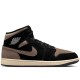 Air Jordan 1 Mid Vintage Basketball Unisex Black Gray
