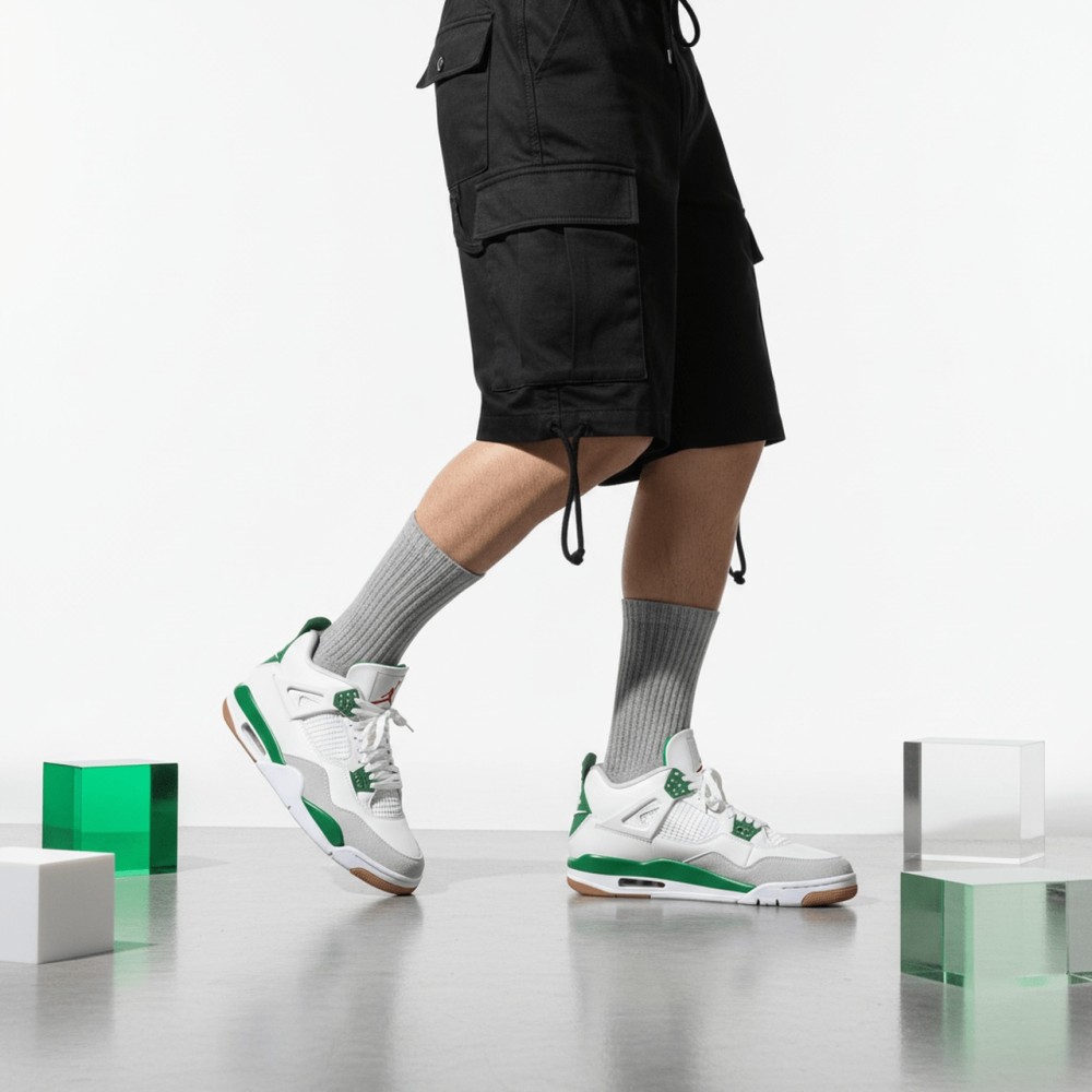 Air Jordan 4 Sb Pine Green