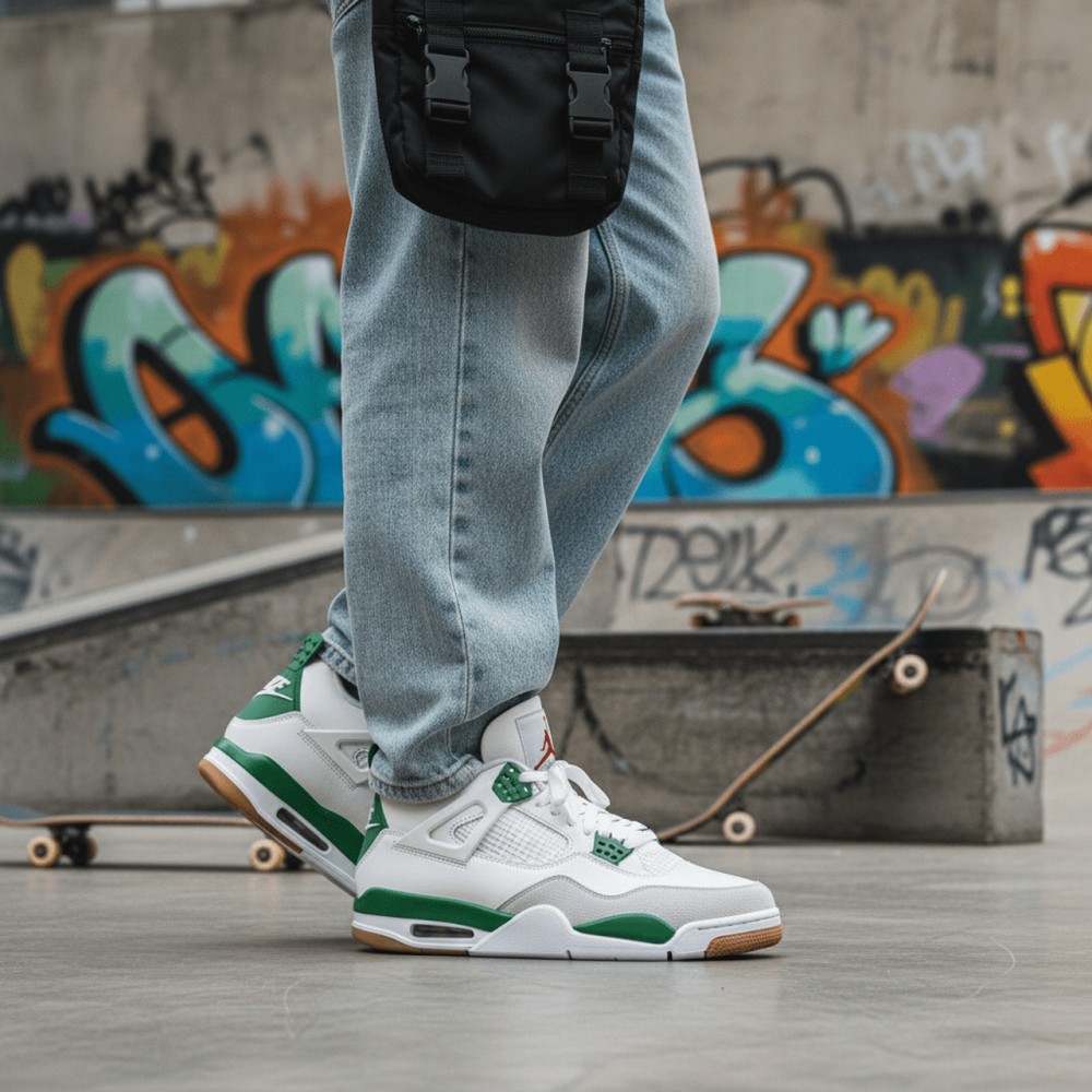 Air Jordan 4 Sb Pine Green