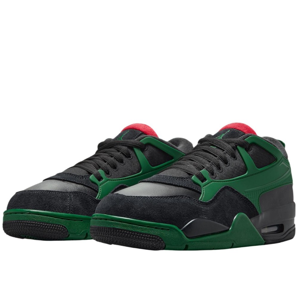 Air Jordan 4 Rm Black Gorge Green University Red