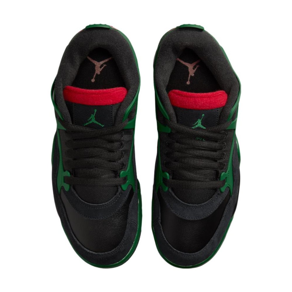 Air Jordan 4 Rm Black Gorge Green University Red