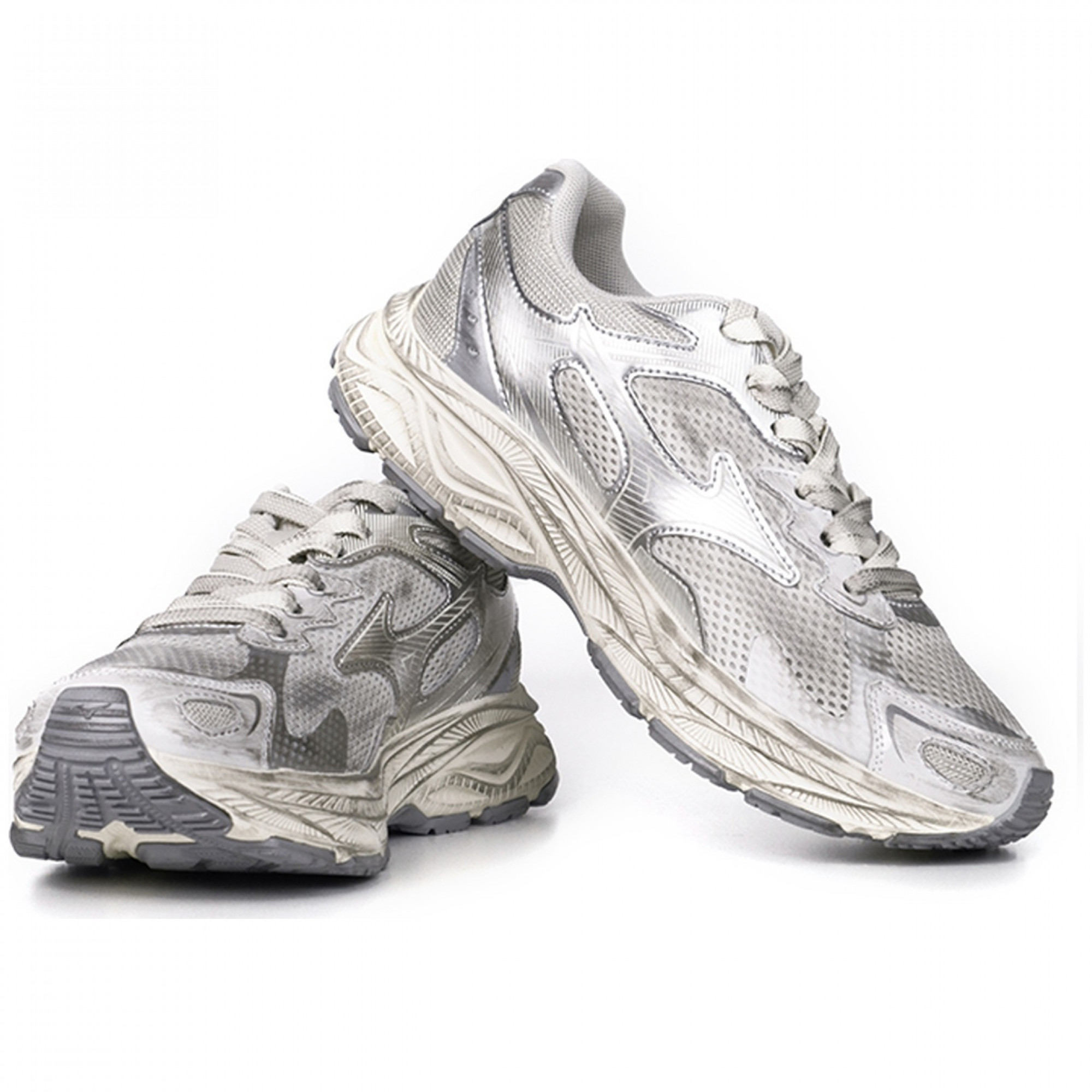Racer S White Metallic Silver