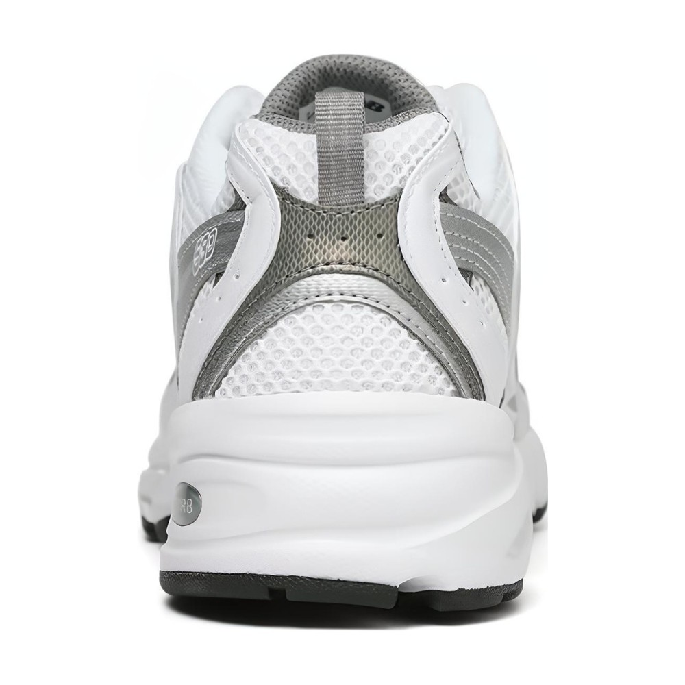 530 White Metallic Silver