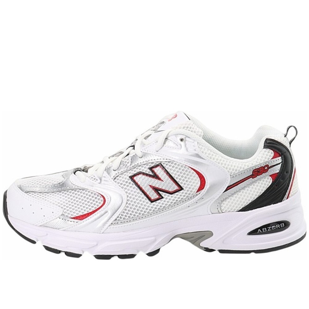 530 White Silver Red