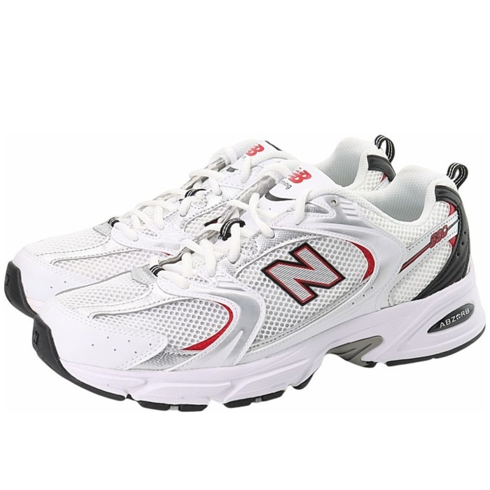 530 White Silver Red