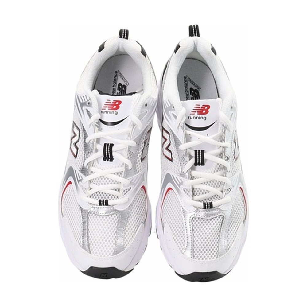 530 White Silver Red