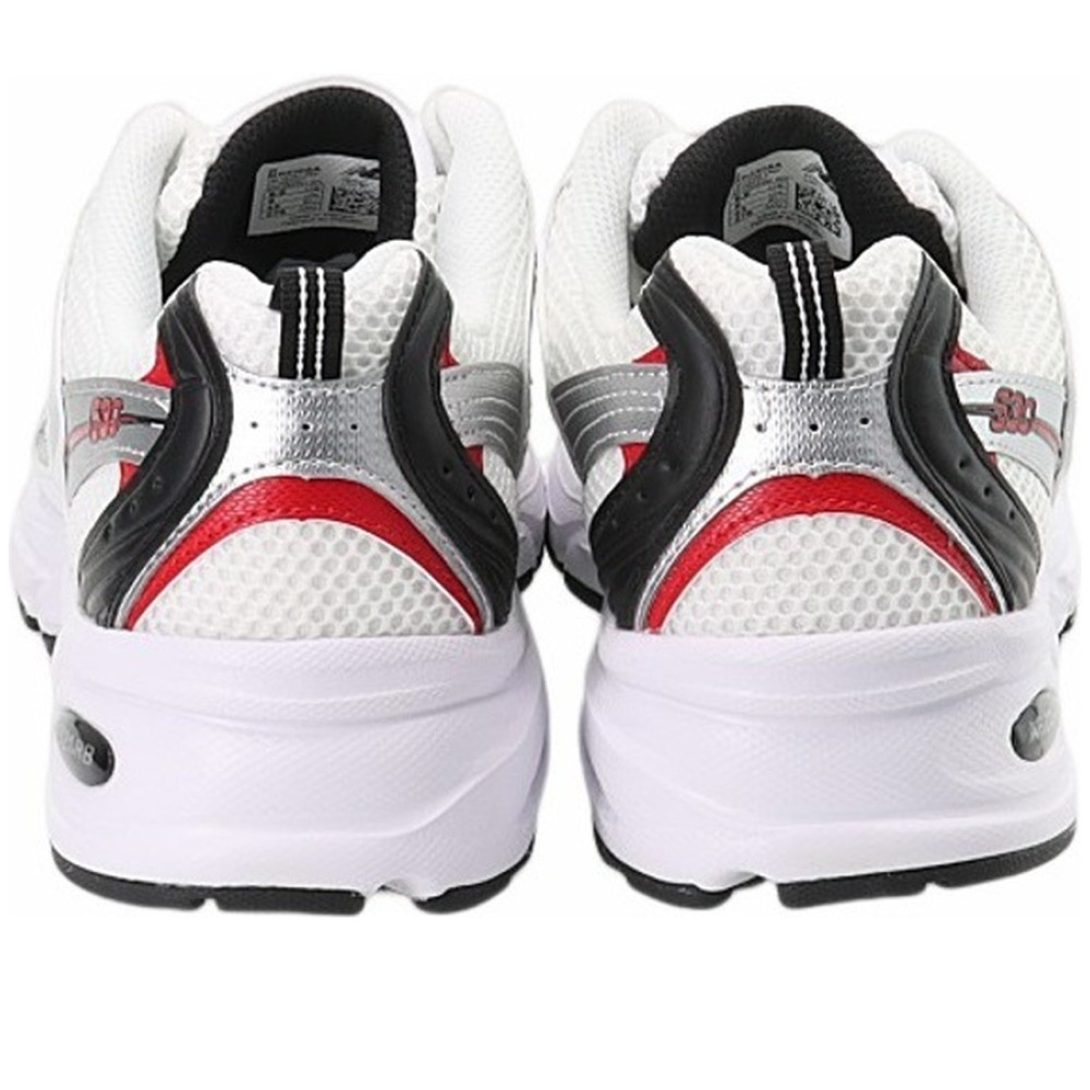 530 White Silver Red