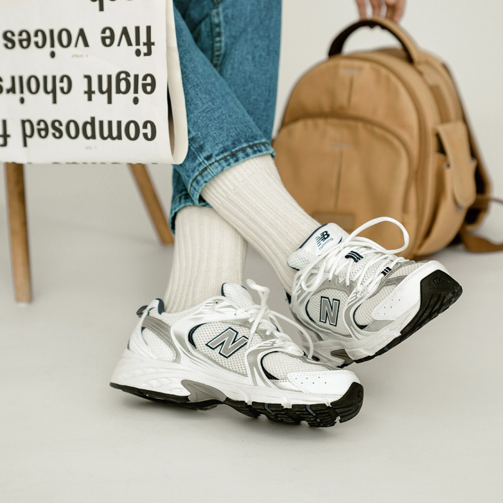 530 White Natural Indigo Sneakers