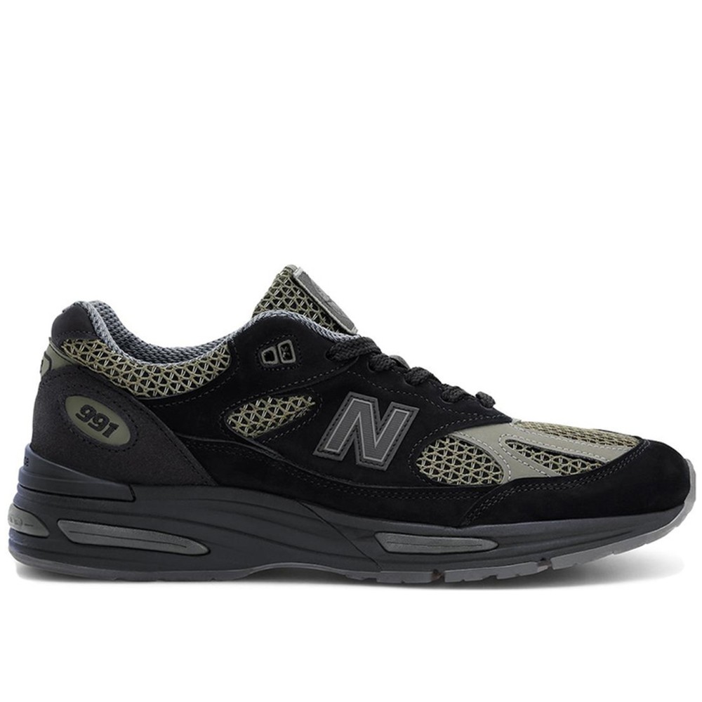 991v2 Stone Island Black Grey Sneakers
