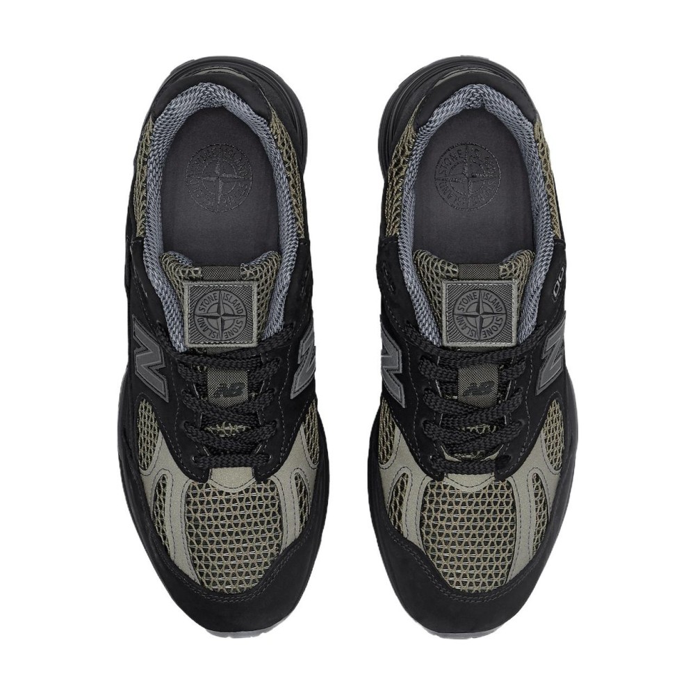 991v2 Stone Island Black Grey Sneakers