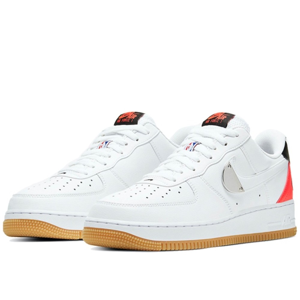 Air Force 1 Low Nba White Crimson Gum
