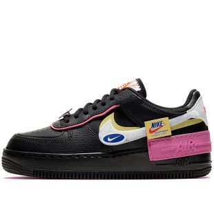 Air Force 1 Low Shadow Removable Patches Black Pink Women