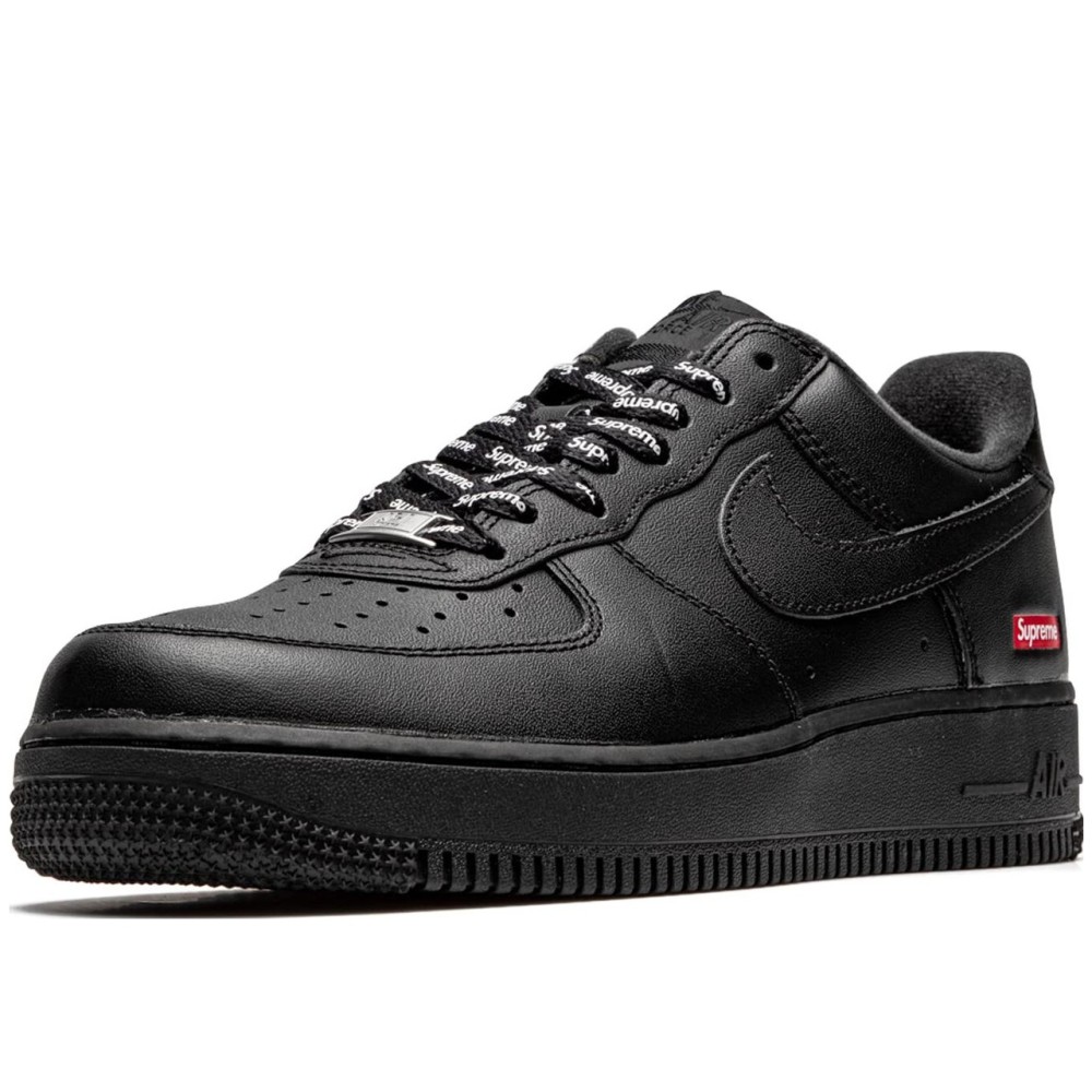 X Supreme Air Force 1 Low Box Logo Black