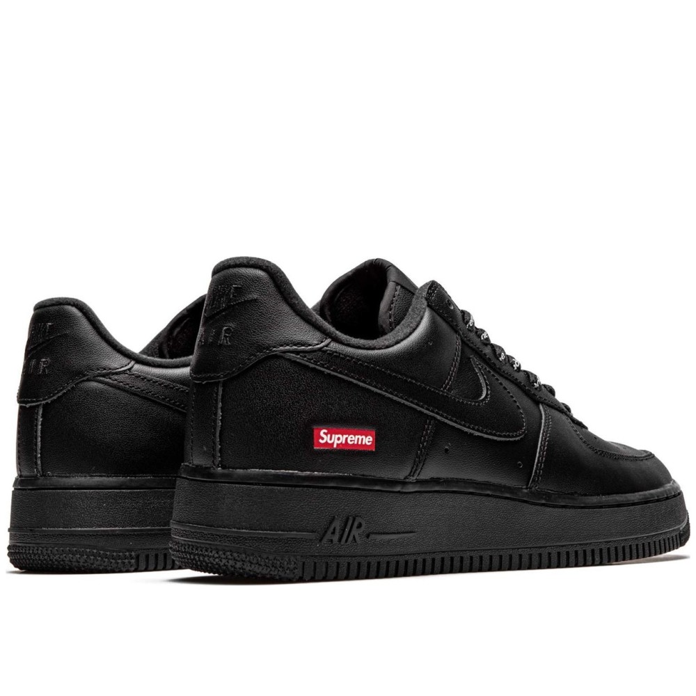 X Supreme Air Force 1 Low Box Logo Black