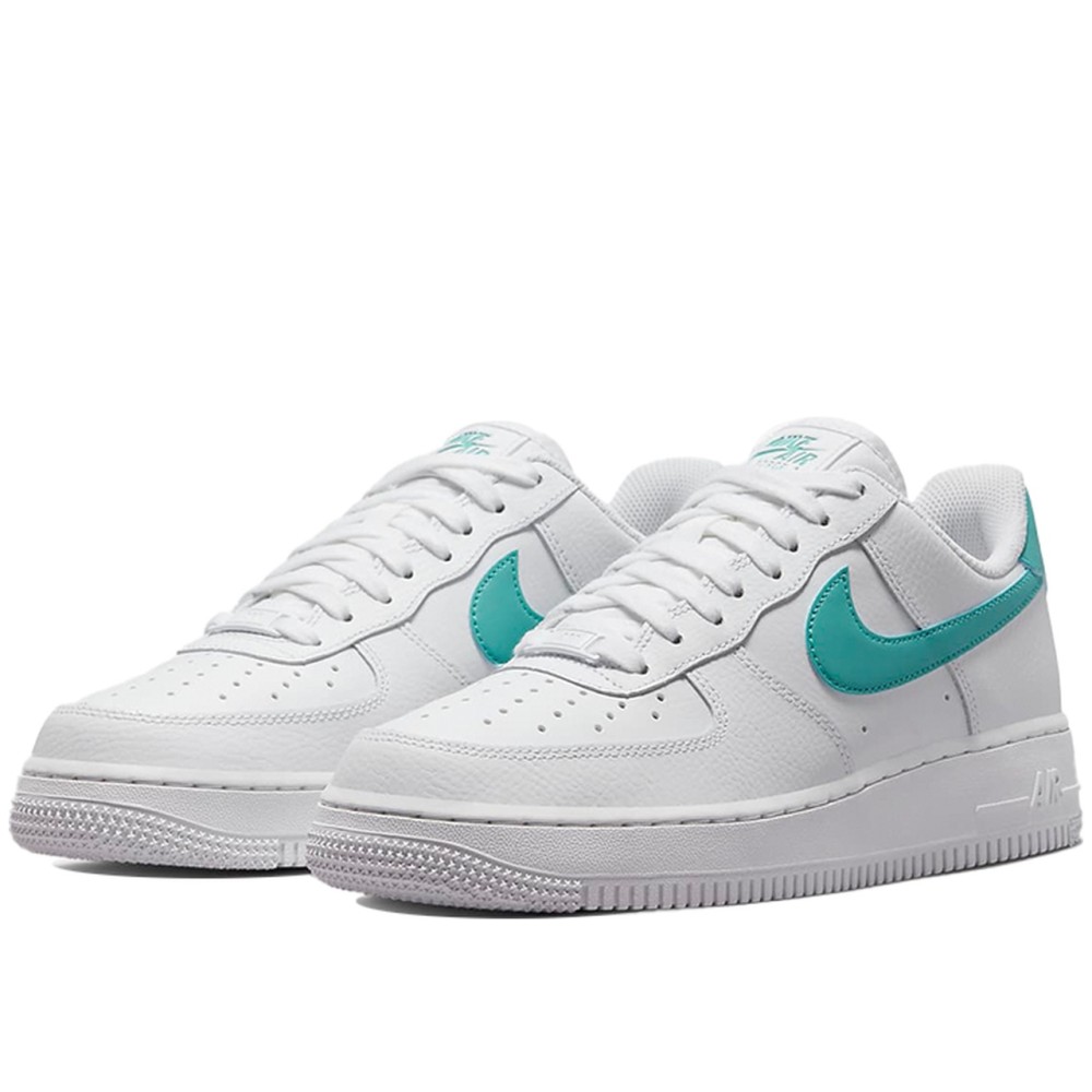 Air Force 1 07 White Washed Teal Women