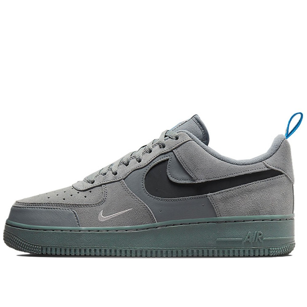 Air Force 1 Low Cut Out Swoosh Grey
