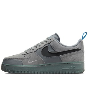 Air Force 1 Low Cut Out Swoosh Grey