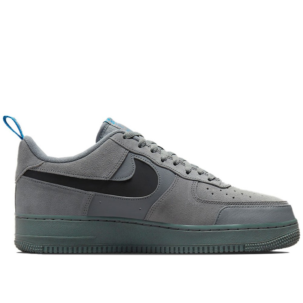 Air Force 1 Low Cut Out Swoosh Grey