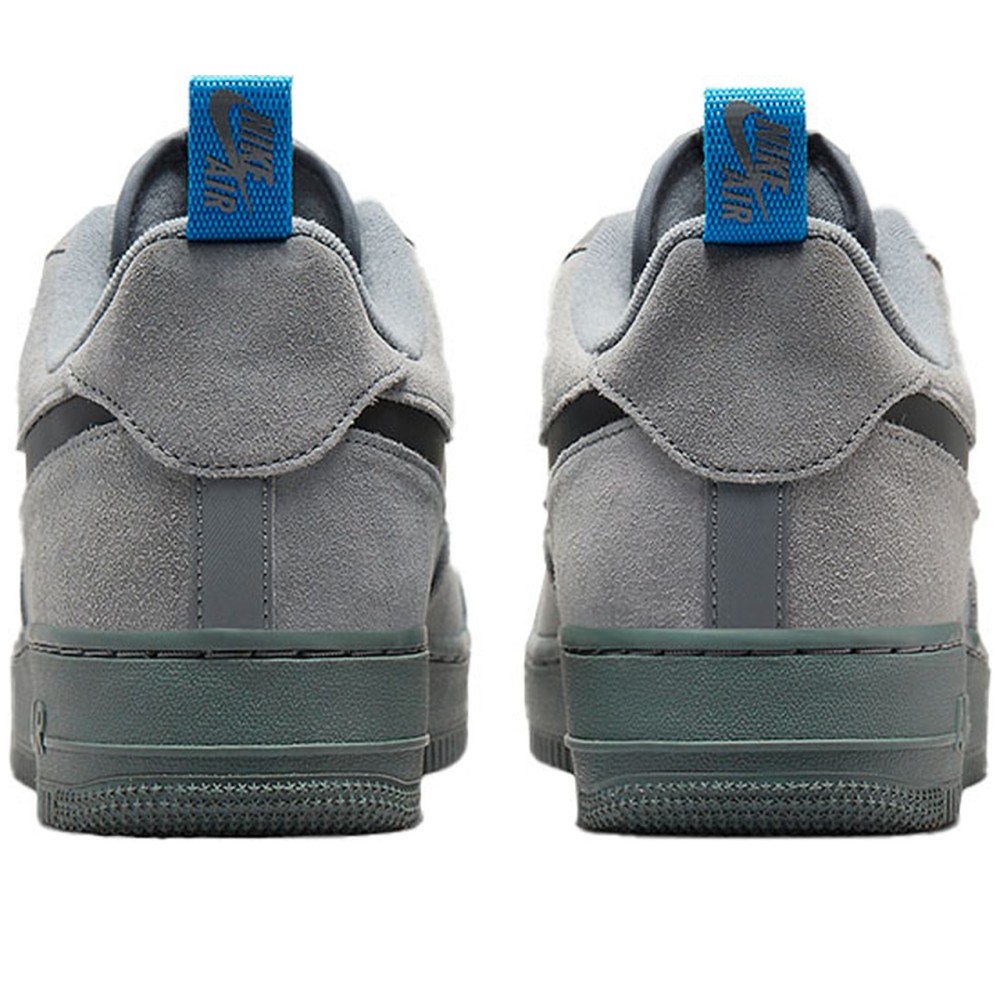 Air Force 1 Low Cut Out Swoosh Grey