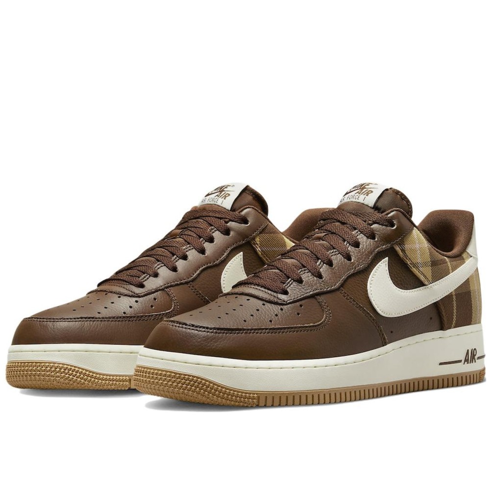 Air Force 1 Low Cacao Plaid