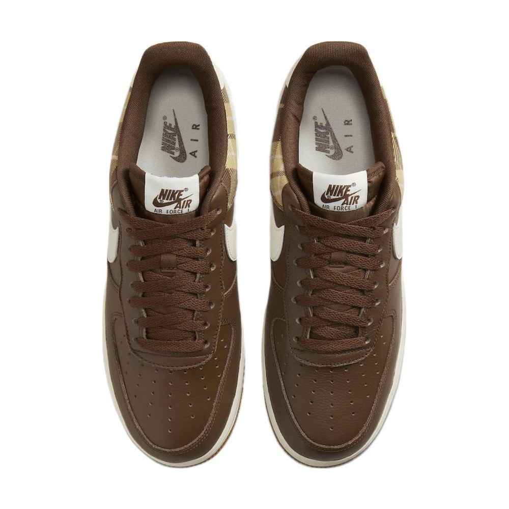 Air Force 1 Low Cacao Plaid