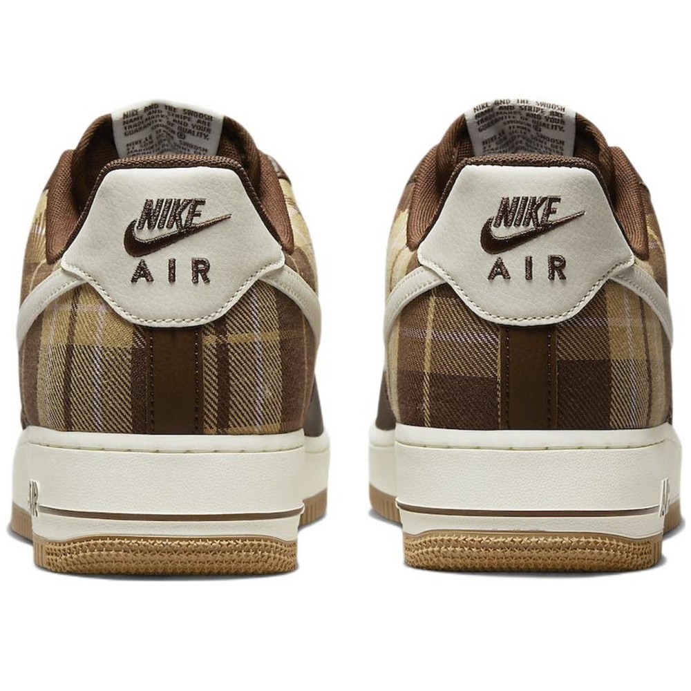 Air Force 1 Low Cacao Plaid