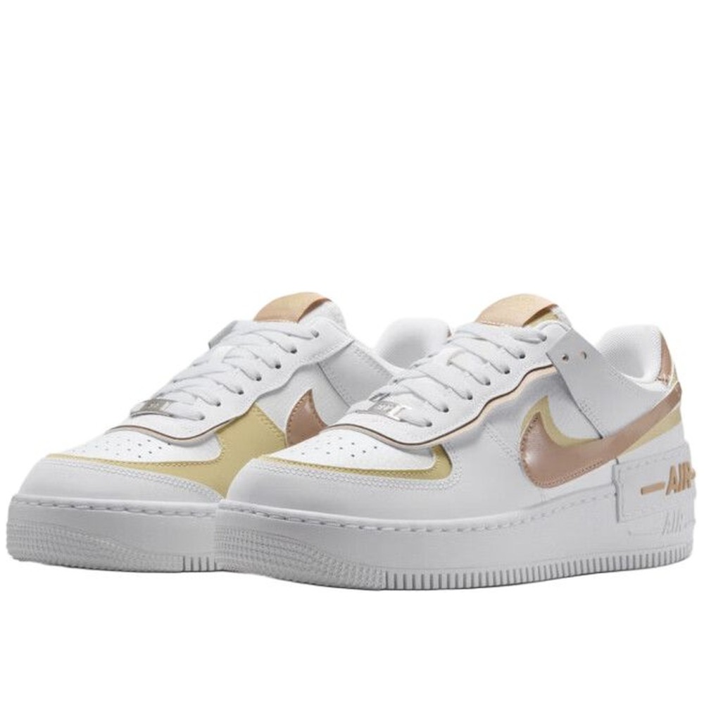 Air Force 1 Low Shadow White Team Gold Rattan Women