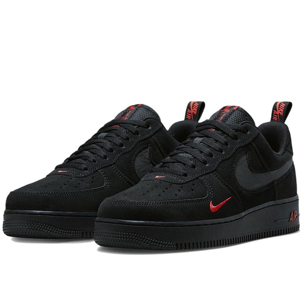 Air Force 1 Low 07 Lv8 Multi Swoosh Black Crimson