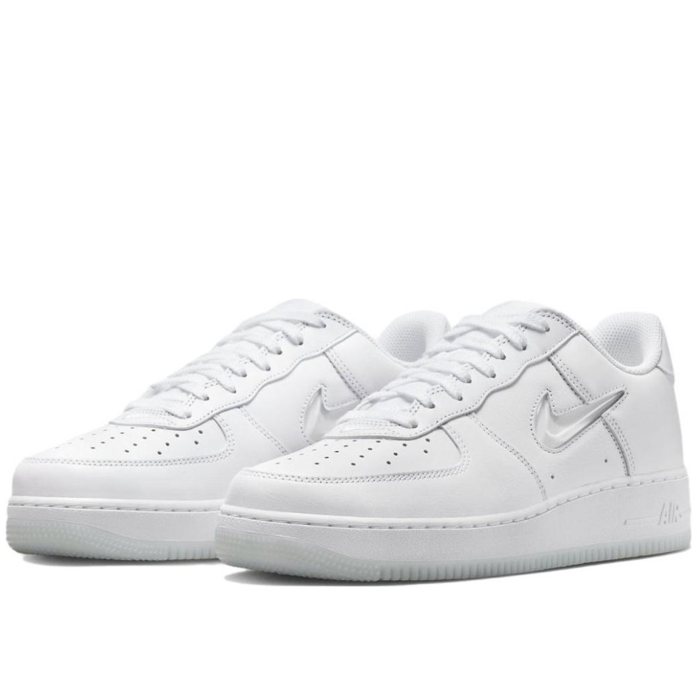 Air Force 1 Low 07 Retro Color Of The Month Jewel Swoosh Triple White