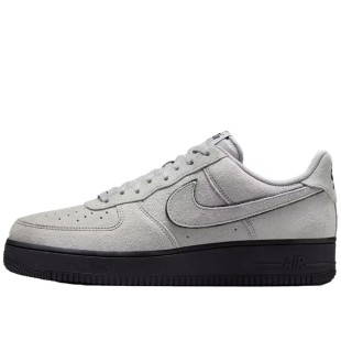 Air Force 1 Low 07 Lv8 Light Smoke Grey Suede Black