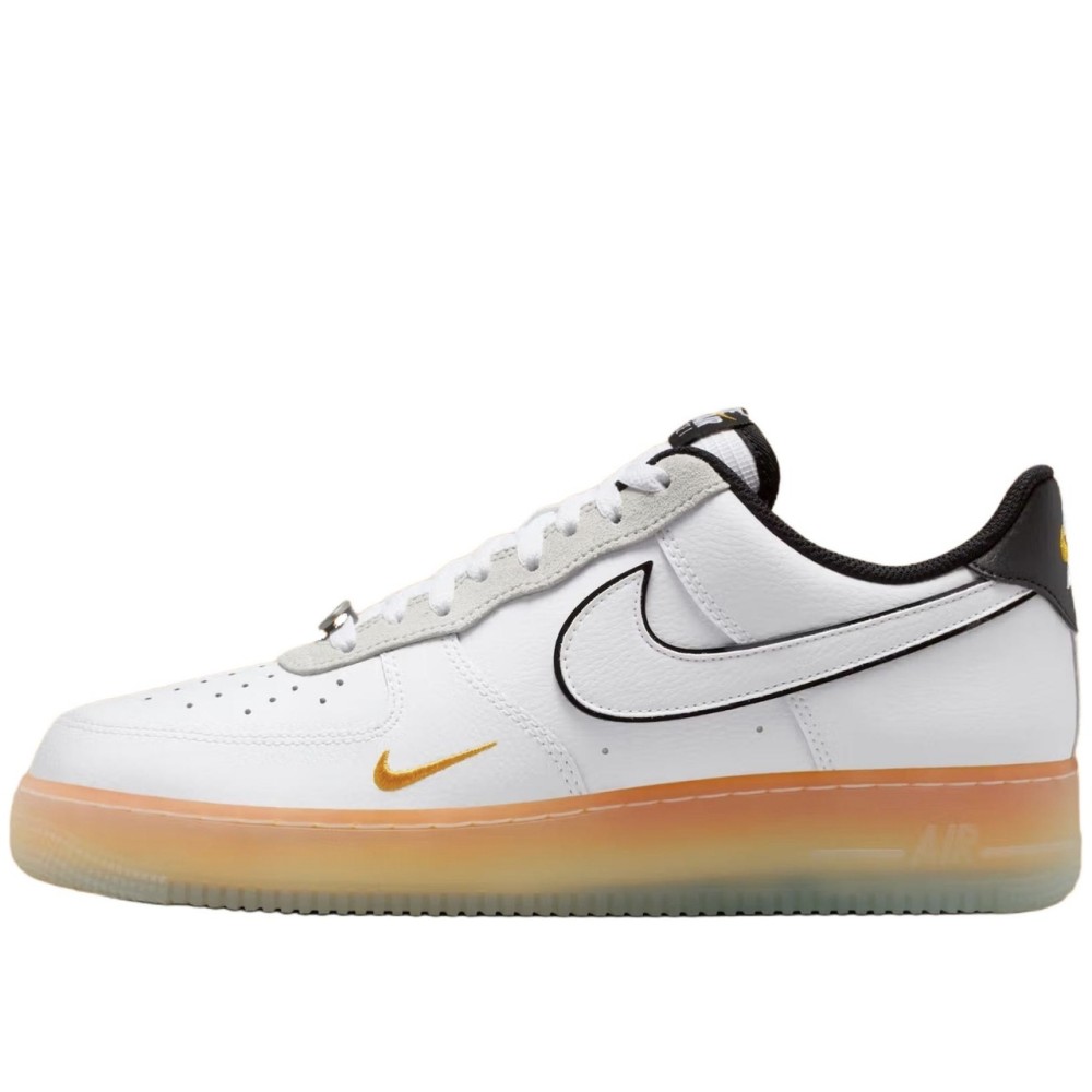 Air Force 1 Lace Up Low Platform Round Tip White Iq0228 100