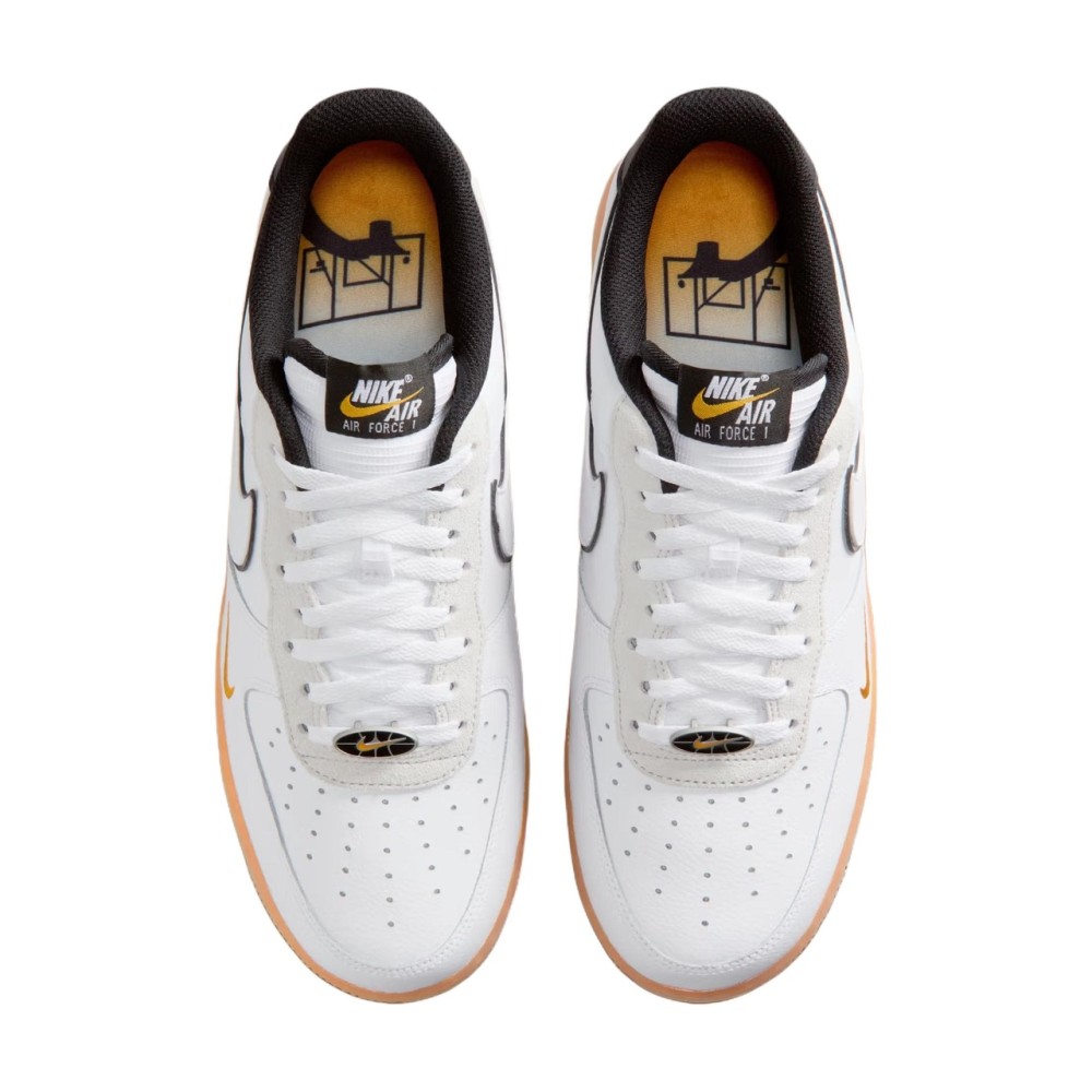 Air Force 1 Lace Up Low Platform Round Tip White Iq0228 100