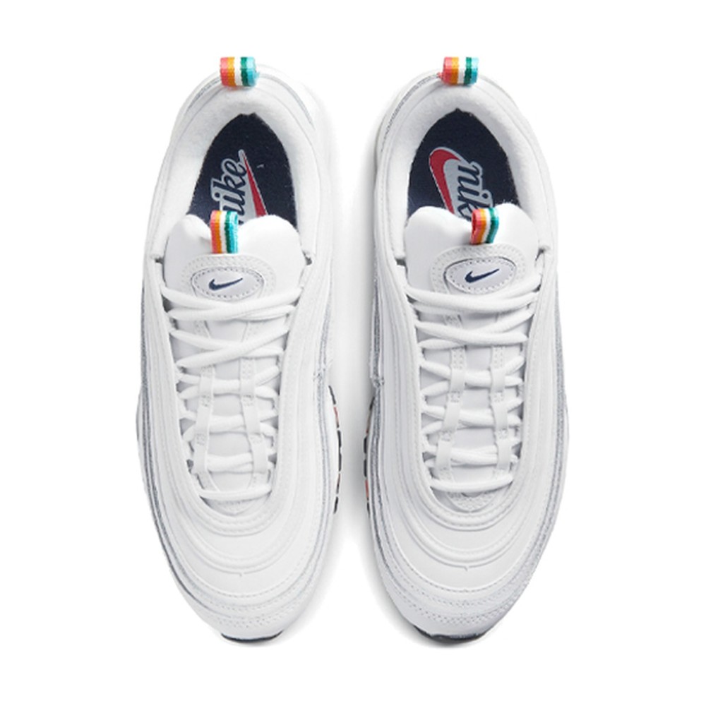 Air Max 97 White Multi Color Pull Tabs Women