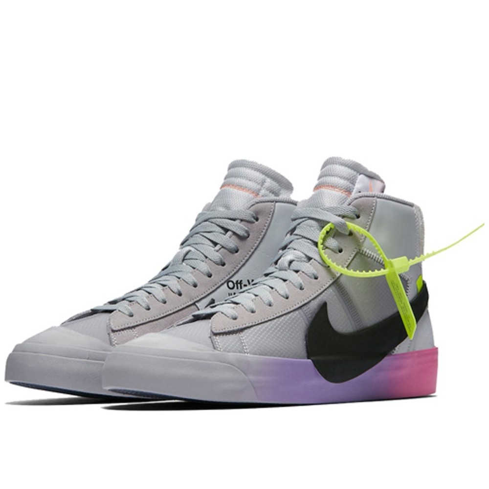 Blazer Mid Off White Wolf Grey Serena Queen
