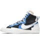 X Sacai Blazer Mid Black Blue