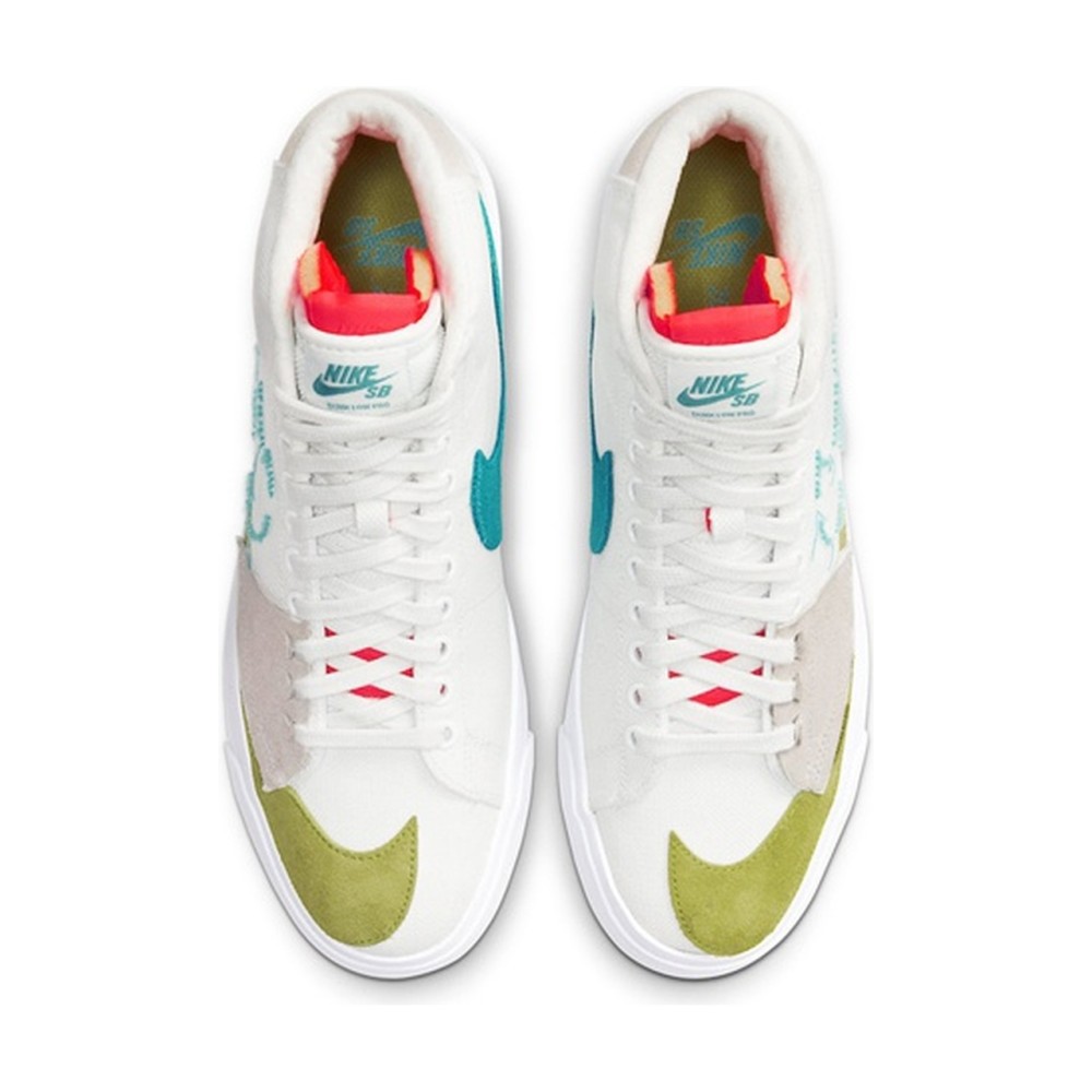 Blazer Mid Edge Sb Orange Aqua