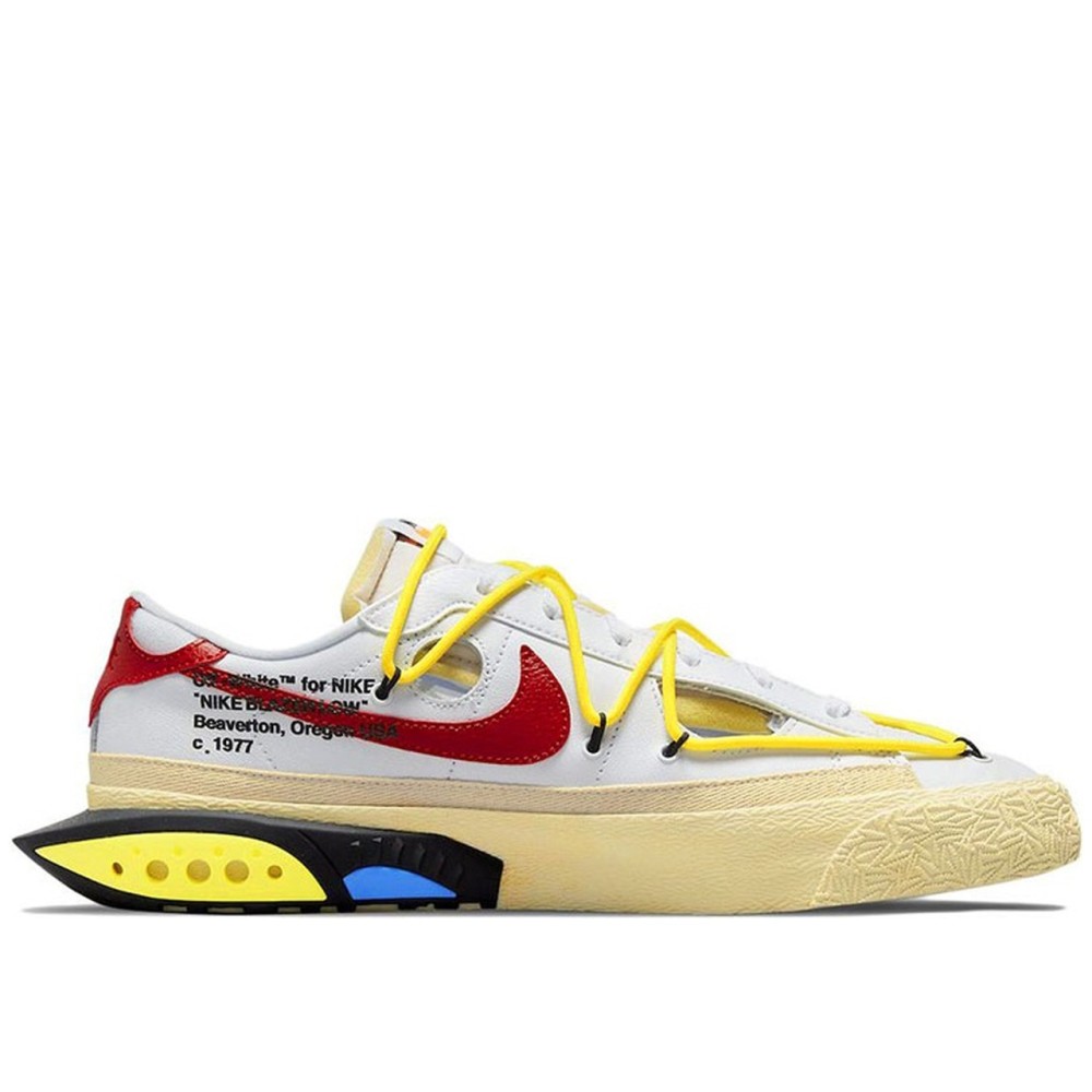 X Off White Blazer Low White University Red