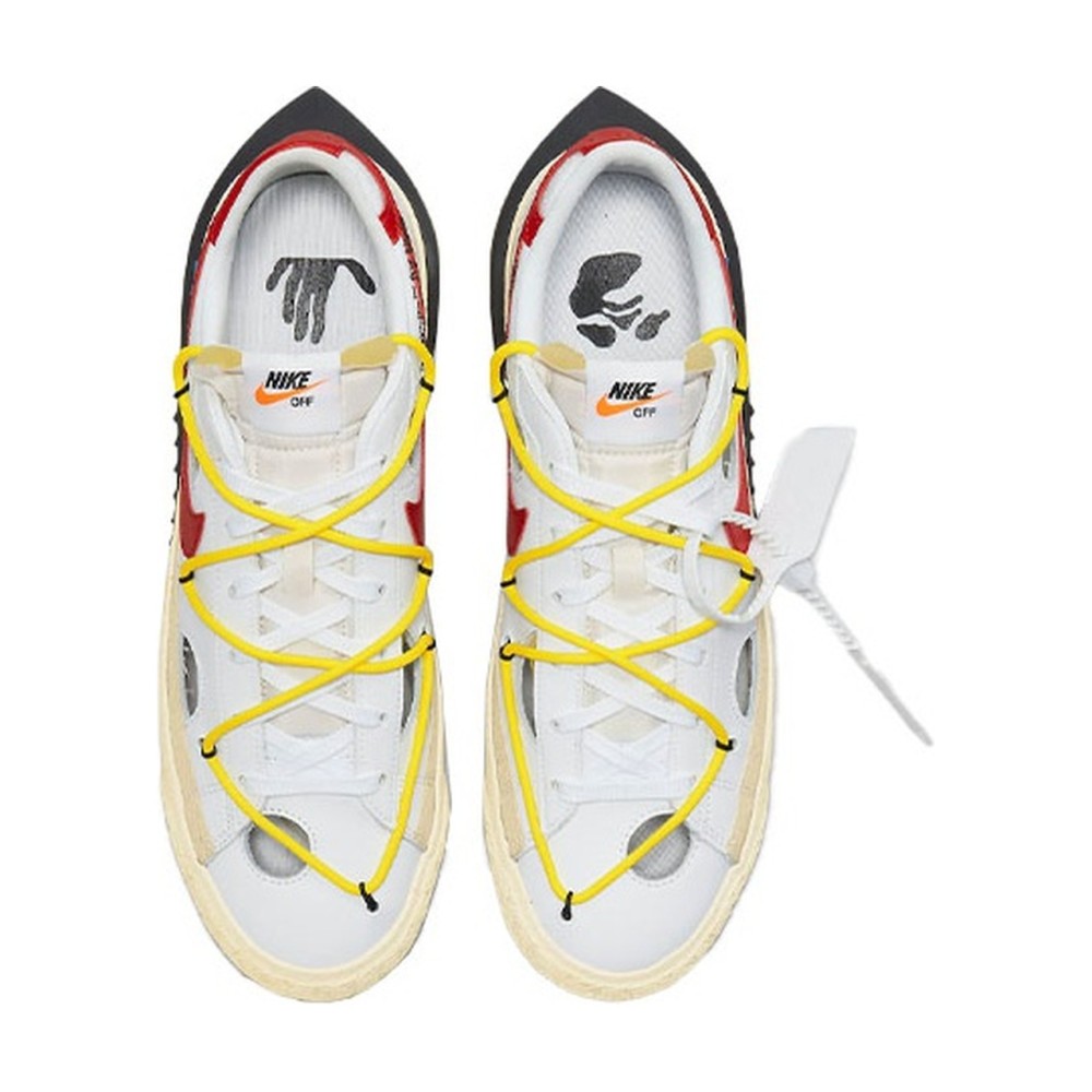 X Off White Blazer Low White University Red