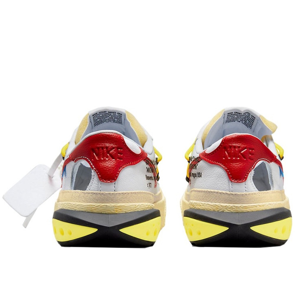 X Off White Blazer Low White University Red