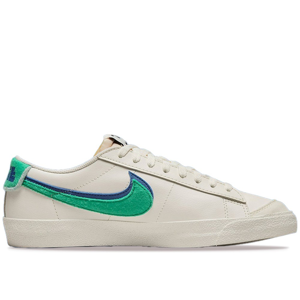Blazer Low 72 Double Swoosh Sail Green Blue