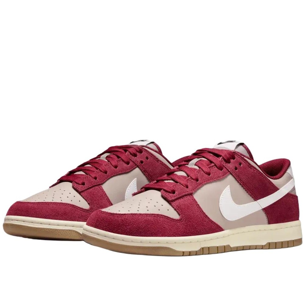 Dunk Lace Up Low Platform Red Round Tip White Ib6399 004