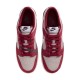 Dunk Lace Up Low Platform Red Round Tip White Ib6399 004